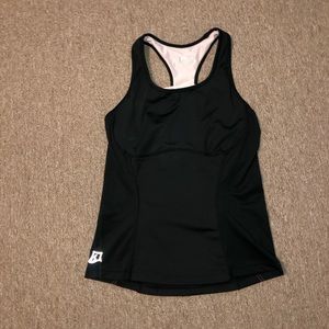 Workout Top with Built-In Sports Bra
